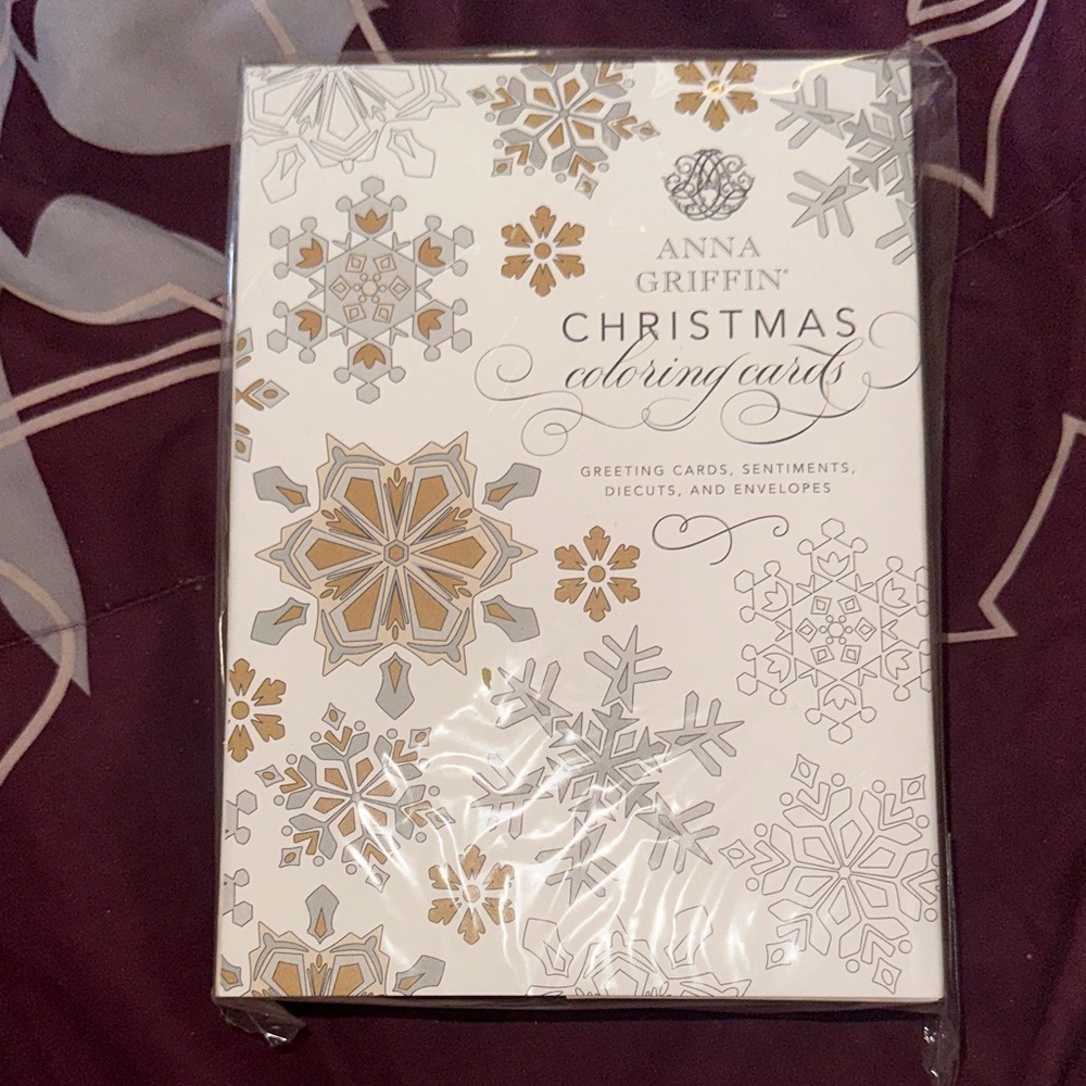 Anna Griffin Christmas Coloring Cards brand new. Never been opened